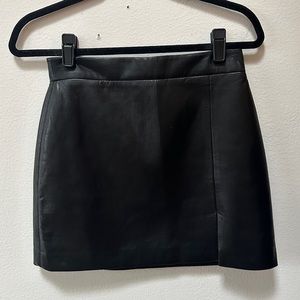 Faux Leather Skirt